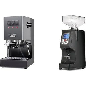 Kávovar Gaggia Classic E24, grey + Eureka Atom 60, black