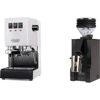 Kávovar Gaggia Classic E24 BC, white + Eureka Mignon Zero, BL black
