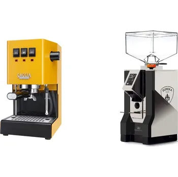 Kávovar Gaggia Classic E24, yellow + Eureka Mignon Perfetto, NX black