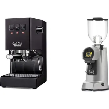Kávovar Gaggia Classic E24, black + Eureka Helios 65, grey