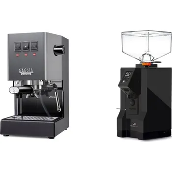 Kávovar Gaggia Classic E24, grey + Eureka Mignon Perfetto, BL black