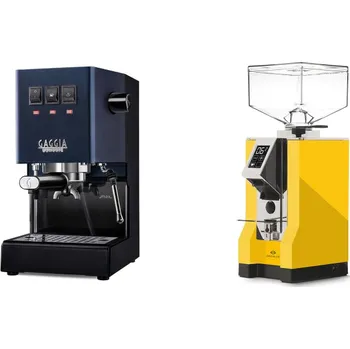 Kávovar Gaggia Classic E24, blue + Eureka Mignon Specialita, CR yellow