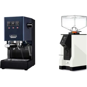 Kávovar Gaggia Classic E24 BC, blue + Eureka Mignon Perfetto, BL white