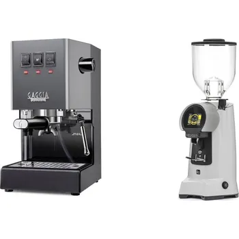 Kávovar Gaggia Classic E24, grey + Eureka Helios 75, grey