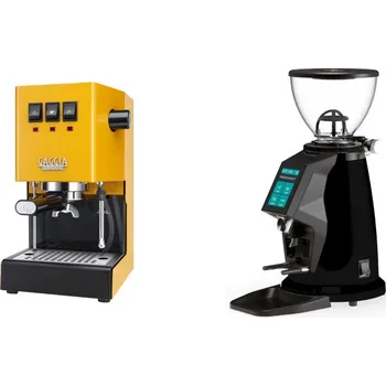 Kávovar Gaggia Classic E24, yellow + Rocket Espresso SPLUGA, black