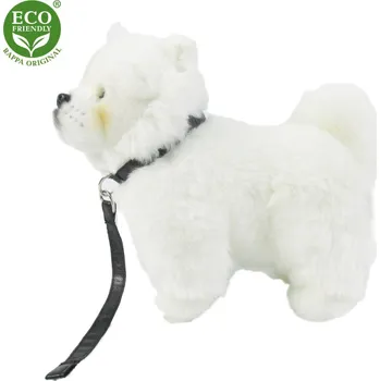 Dětské zboží Plyšový pes čau-čau s vodítkem 30 cm ECO-FRIENDLY