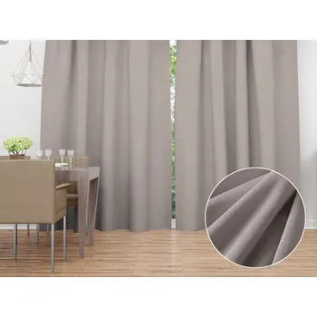 ubrus Sametový závěs Velvet Premium SVP-015 Latte - šířka 135 cm 135x140 cm