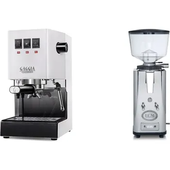 Kávovar Gaggia Classic E24, white + ECM S-Automatik 64