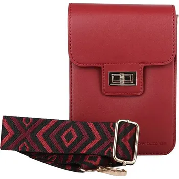 Kabelka Malá crossbody kabelka (taštička) na mobil David Jones CM7294 tmavěčervená