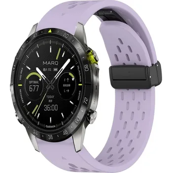 Příslušenství k chytrým hodinkám VSECHNONAMOBIL 94036 AIRY Silikonový řemínek pro Garmin Epix Pro Gen 2 47mm fialový