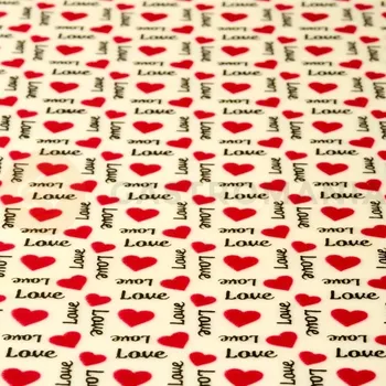 Čokoládová tyčinka Transferová fólie na zdobení čokolády, 30 ks s valentýnským motivem, nápis Love | PAVONI, SD234SB