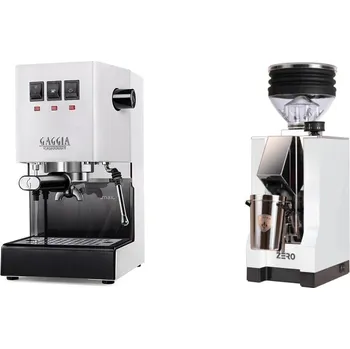 Kávovar Gaggia Classic E24, white + Eureka Mignon Zero, CR white