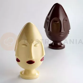 Čokoládová tyčinka Tepelně tvarovaná forma na monoporce ve tvaru vajíčka s motivem velikonočního ostrova 2 kusy | PAVONI, KT218