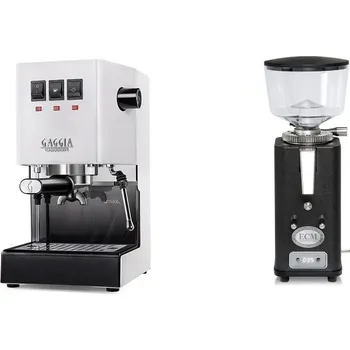 Kávovar Gaggia Classic E24, white + ECM S-Automatik 64, anthracite