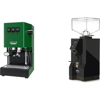 Kávovar Gaggia Classic E24 BC, green + Eureka Mignon Turbo, BL black