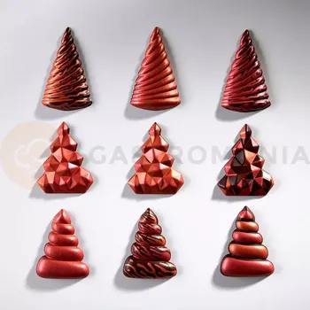 Čokoládová tyčinka Transferová forma s dekorem, 10 ks, kužely | PAVONI, T1034SB