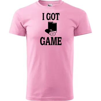 Pánské tričko DOBRÝ TRIKO Pánské tričko I GOD GAME Velikost: M, Barva: Růžová