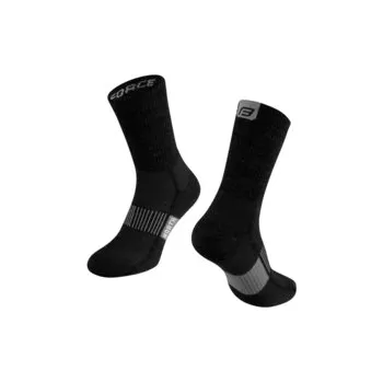 Pánské ponožky Force ponožky NORTH termo L-XL/42-46, černo-šedá