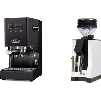 Kávovar Gaggia Classic E24, black + Eureka Mignon Zero, BL white