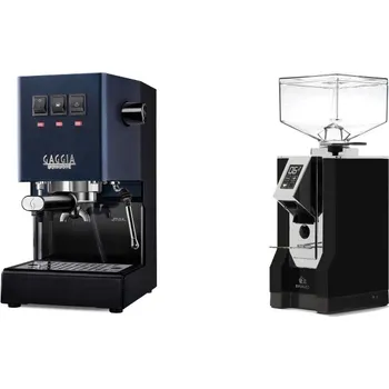 Kávovar Gaggia Classic E24 BC, blue + Eureka Mignon Bravo, CR black