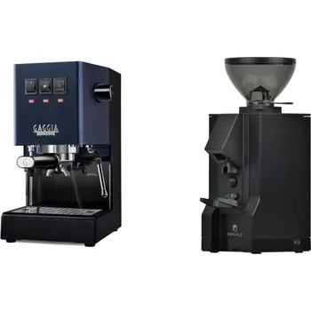 Kávovar Gaggia Classic E24 BC, blue + Eureka Mignon Manuale, BL black