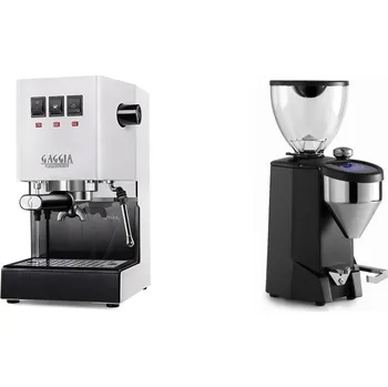Kávovar Gaggia Classic E24 BC, white + Rocket Espresso FAUSTO 2.1, black