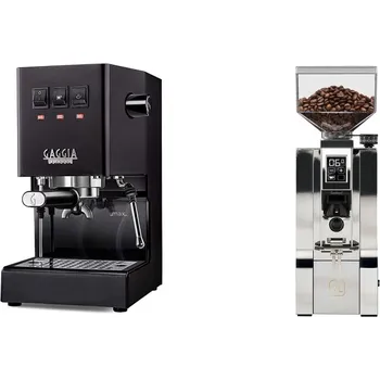 Kávovar Gaggia Classic E24 BC, black + Eureka Mignon XL, CR chrome