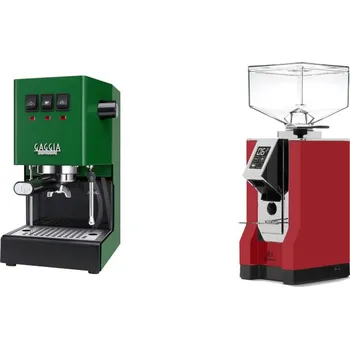 Kávovar Gaggia Classic E24 BC, green + Eureka Mignon Bravo, CR ferrari…