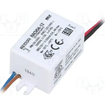 Napájecí zdroj pro osvětlení RECOM RACV04-12