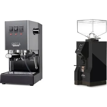 Kávovar Gaggia Classic E24 BC, grey + Eureka Mignon Turbo, BL black