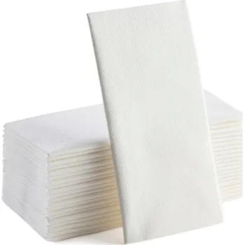 Papírový ubrousek Airlaid MAXI bílé ubrousky 40x48cm, skládání 1/8 z netkané textilie - Ro.ial. (50 ks)