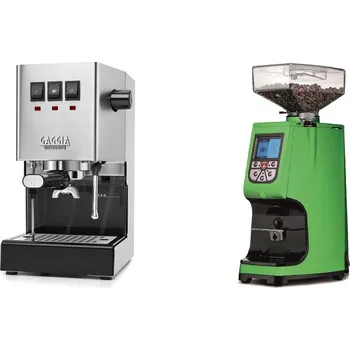 Kávovar Gaggia Classic E24, stainless steel + Eureka Atom 60, kawasaki…