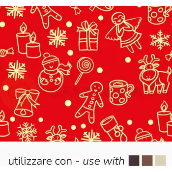 Čokoládová tyčinka Transferové fólie na zdobení čokolády, 30 ks s vánočním motivem | PAVONI, SD223SB