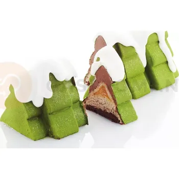 Kuchyňská sůl Silikonová forma na monoporce, vánoční stromky | PAVONI, KE077S