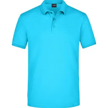 Pánská košile James&amp;Nicholson Pánská polokošile JN710 Turquoise XXL