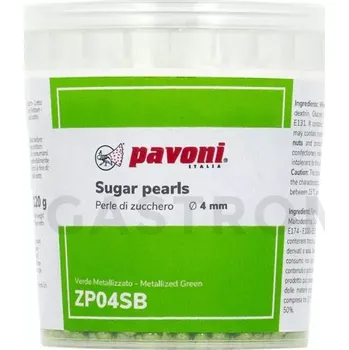 Výroba svíčky Cukrové korálky 4 mm 120 g zelené | PAVONI, ZP04SB