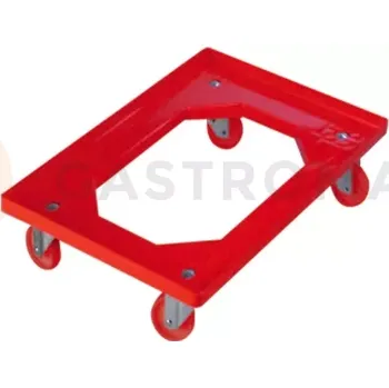 vozík za kolo Vozík na plastové nádoby řady Europa 600x400 mm a TB6426, TB6432, TB6432N - červený | PAVONI, CARE/P