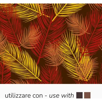 Čokoládová tyčinka Transferové fólie na zdobení čokolády, 30 ks v palmových listech různých barev | PAVONI, SD214SB