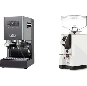 Kávovar Gaggia Classic E24 BC, grey + Eureka Mignon Specialita, CR white