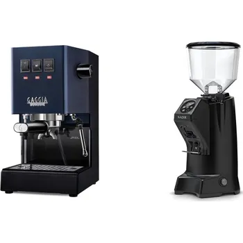 Kávovar Gaggia Classic E24, blue + Eureka Nadir 65 Touch, black