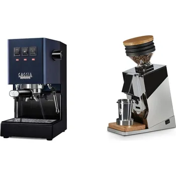 Kávovar Gaggia Classic E24 BC, blue + Eureka Mignon Single Dose, Chrome…