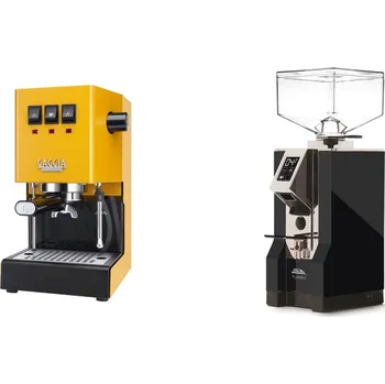 Kávovar Gaggia Classic E24, yellow + Eureka Mignon Turbo, CR black