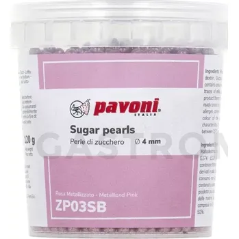 Výroba svíčky Cukrové korálky 4 mm 120 g růžové | PAVONI, ZP03SB