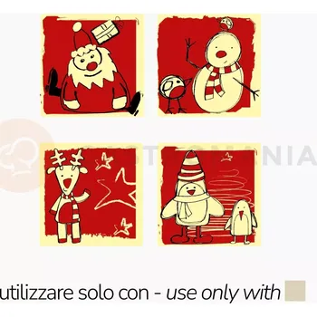 Čokoládová tyčinka Transferová forma s dekorací, 10 ks, Santa Claus, sněhulák, sobi | PAVONI, T1004SB