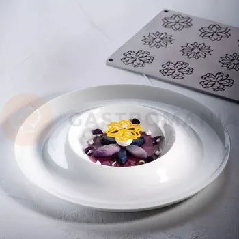 Čokoládová tyčinka Silikonová forma na předkrm 4x3 různé vzory 55x2 mm, 300x175 mm | PAVONI, GG063S