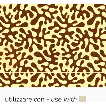 Čokoládová tyčinka Transferové fólie na zdobení čokolády, 30 ks, žlutá a hnědá barva | PAVONI, SD220SB