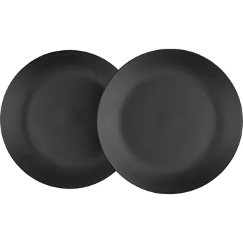 Talíř LIVARNO home Sada jídelních / polévkových talířů, 2dílná (jídelní talíř, černá)