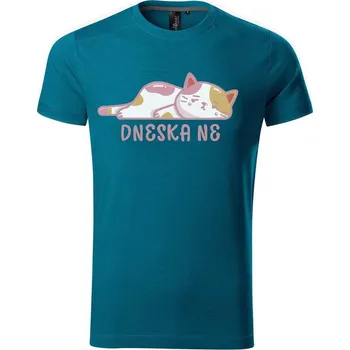 Pánské tričko DOBRÝ TRIKO Pánské tričko Dneska ne Velikost: XL, Barva: Petrolejová