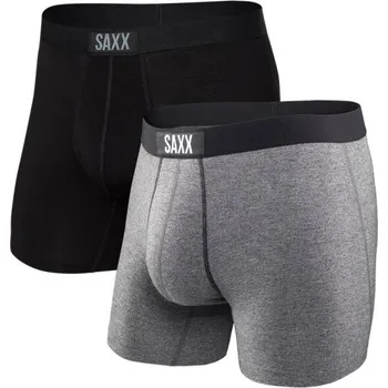 Pánské spodní prádlo Pánské boxerky SAXX VIBE 2PK S Černá, Šedá, Bílá