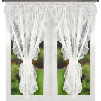 Fliying Hotová záclona s řasící páskou L621, 300x150 cm